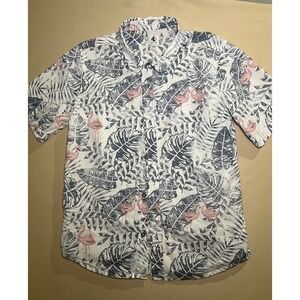 Button down flamingo kids large‎ dress shirt